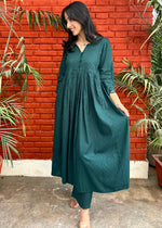 Load image into Gallery viewer, Forest Green Cotton Coord