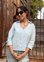 Load image into Gallery viewer, Charcoal Grey Cotton Flex Shirt