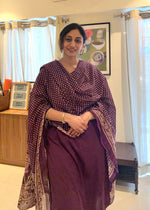 Load image into Gallery viewer, Purple Cotton Kurta Suit Set