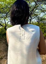 Load image into Gallery viewer, White Cotton Satin Coord