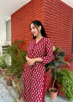 Load image into Gallery viewer, Black Cotton Suit - Mirror Work Dupatta