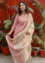 Load image into Gallery viewer, Pink Cotton Suit & Chanderi Dupatta