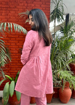 Load image into Gallery viewer, Pink Cotton - Dobby Coord with Gathers