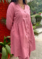Load image into Gallery viewer, Pink Cotton - Dobby Coord with Gathers