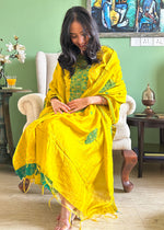 Load image into Gallery viewer, Mustard Malai Cotton Embroidered Suit Set