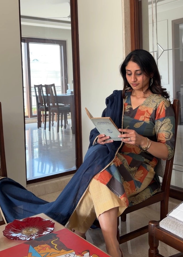 Colorful Floral Kurta Set