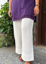 Load image into Gallery viewer, Purple Cream Rayon Coord