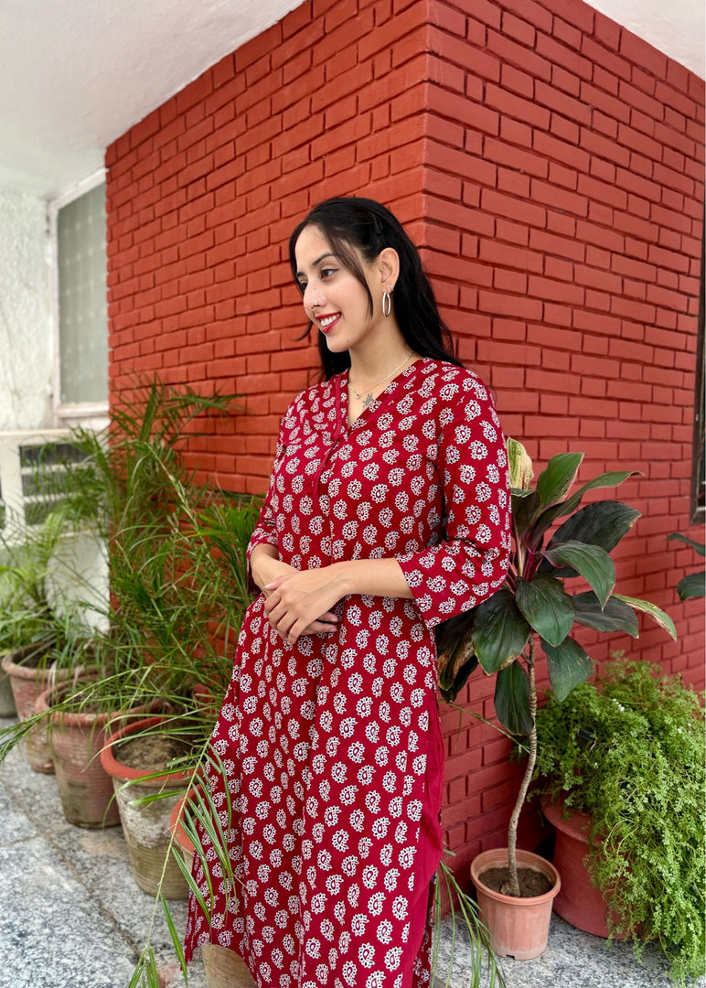 Black Cotton Suit with Mirror Work Dupatta