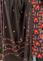Load image into Gallery viewer, Maroon Ajrak Cotton Suit with Mirror Work Dupatta

